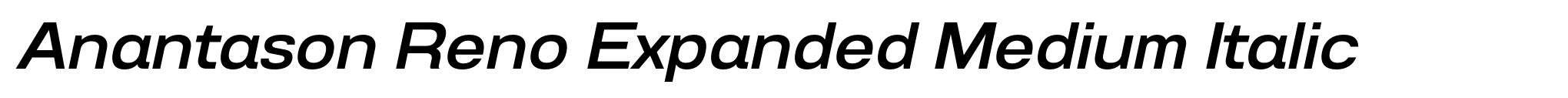 Anantason Reno Expanded Medium Italic image
